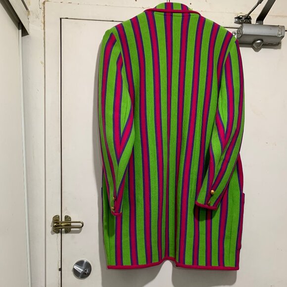 VINTAGE PORTS TRADEMARK DESIGNS WOOL STRIPE JACKETS SIZE M - Picture 3 of 14